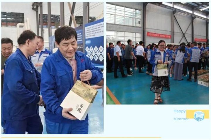 隨著炎炎夏日的來臨,近期氣溫逐步攀升,為切實做好夏季防暑降溫工作,保障員工的身體健康,7月17日下午,山東金格瑞開展“您戰高溫助振興 我送清涼鼓干勁”--夏送清涼主題活動,給所有的員工送上了防暑降溫茶,用愛心給這個炎夏降溫。.jpg 隨著炎炎夏日的來臨,近期氣溫逐步攀升,為切實做好夏季防暑降溫工作,保障員工的身體健康,7月17日下午,山東金格瑞開展“您戰高溫助振興 我送清涼鼓干勁”--夏送清涼主題活動,給所有的員工送上了防暑降溫茶,用愛心給這個炎夏降溫。.jpg